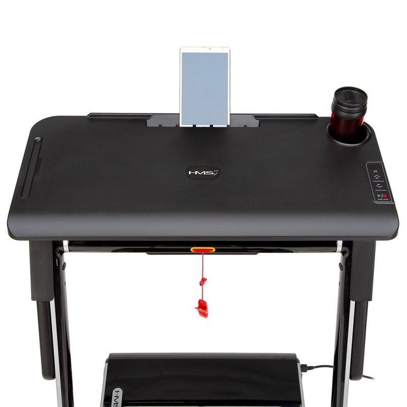 HMS MULTI Electric Treadmill with Desk 1-12 km/h, Gray szürke edzőfelszerelés 17-19-126
