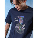 4F Men's regular printed T-shirt póló 4FRSS26TTSHM3659-31S