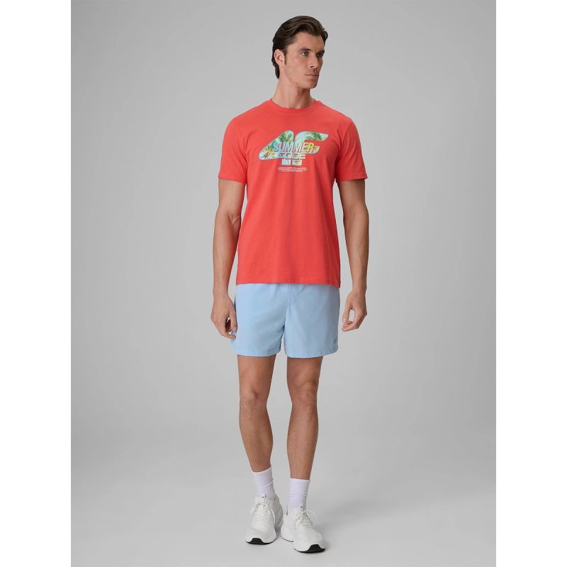 4F Men's regular printed T-shirt póló 4FRSS26TTSHM4305-63S