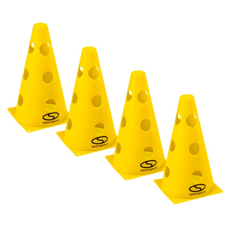 Set of 4 training cones - 23 cm yellow / PT4-12WH-Y sárga edzéssegítő