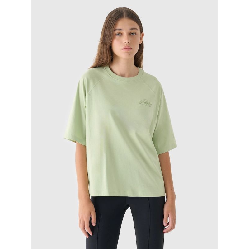 Women's oversize printed T-shirt 4F 4FRAW24TTSHF2583-44S póló