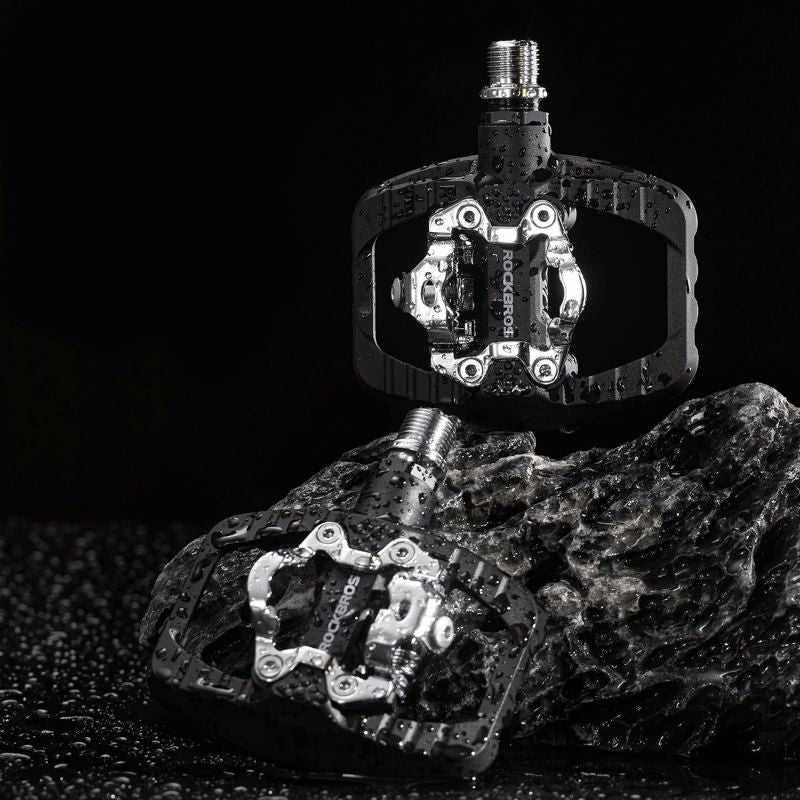Rockbros PD303 Half-Lock Platform Bicycle Pedals - Black