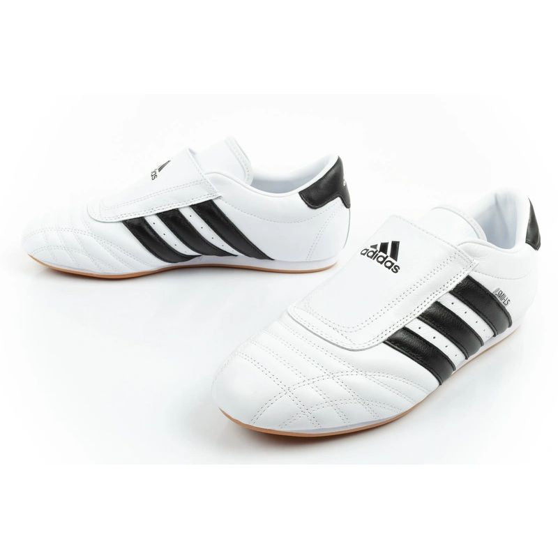Adidas women's Taekwondo sports shoes white leather slip-on fehér zokni