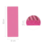 Wozinsky WNSP-15R Exercise Mat 183 x 61 x 1.5 cm Thick Gymnastic Mat for Yoga and Fitness - Pink rózsaszín jóga matrac 304004-208172