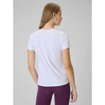 4F Women's slim plain T-shirt póló 4FRAW25TTSHF3623-10S