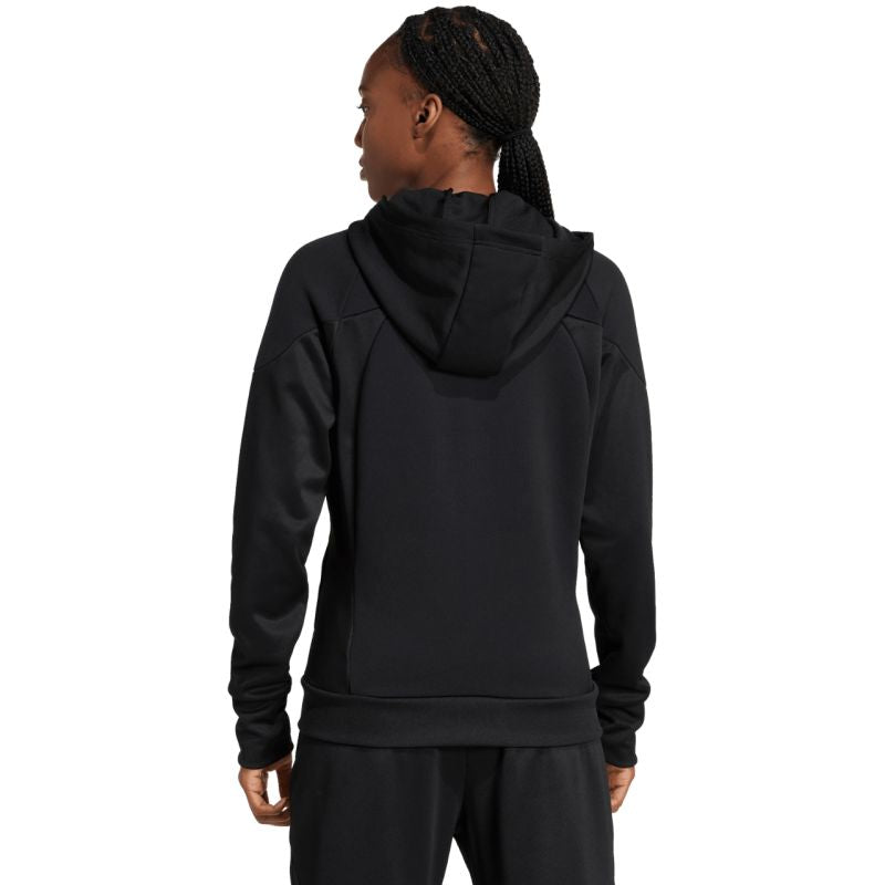 adidas Women's Tiro 25 Hoodie Full-Zip Black JD9079 Ruházat