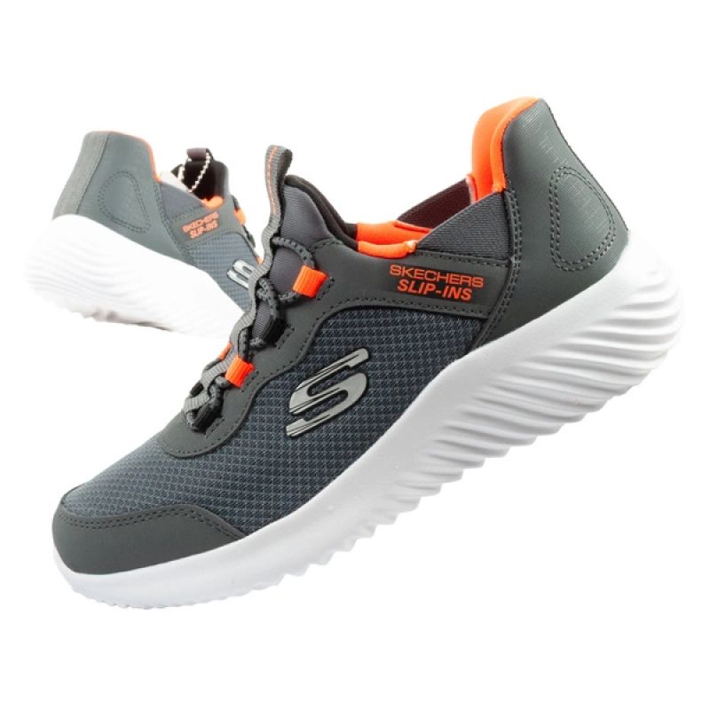 Skechers Bounder Slip-ins Junior Children's Sports Shoes Gray General