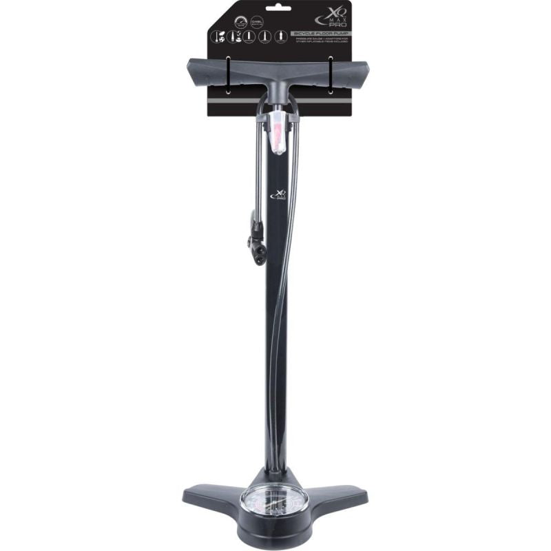 XQMAX Workshop/Bicycle Pump (12bar) With Pressure Gauge Pro pumpa GSP-101761