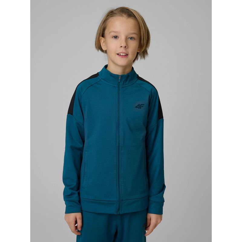 Regular sports sweatshirt without hood for boys 4F
