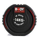 Body Sculpture TPU dumbbell BW 133 14 KG fekete edzőfelszerelés BW13314KG