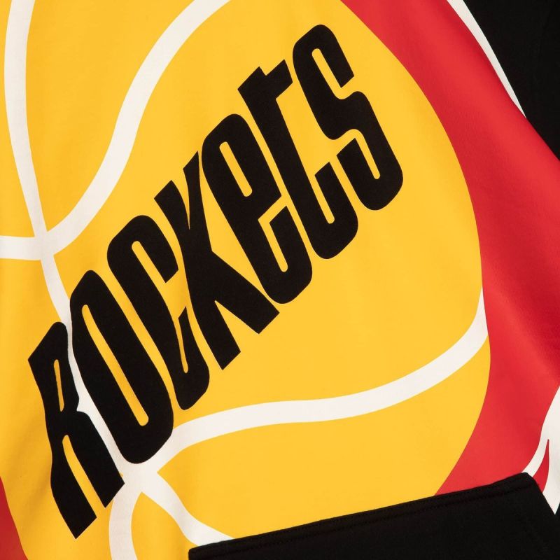 Mitchell & Ness NBA Houston Rockets Hoodie fekete kapucnis pulóver