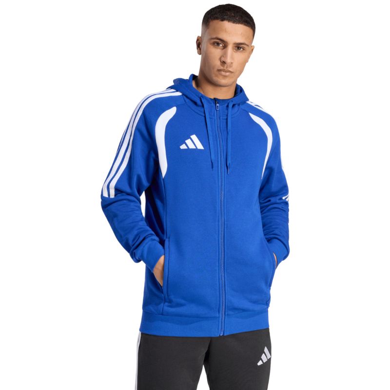 Men's adidas Tiro 26 League Sweat Full Zip Hoodie KF9105 kék kapucnis pulóver