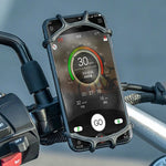 Rockbros LF436 Handlebar Clamp Phone Holder – Black czarny phones and accessories