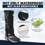 Rockbros waterproof gaiters TT014 black S/M fekete tourist equipment