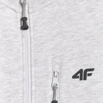 Men's sweatshirt 4F M2547 cool light melange 4FWMM00TSWSM2547 27M szürke kapucnis pulóver