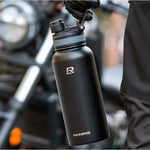 Rockbros 35210029001 thermal bottle for bicycle drinks 550 ml - black czarny \ 550 ml water bottles, training equipment, tourist equipment