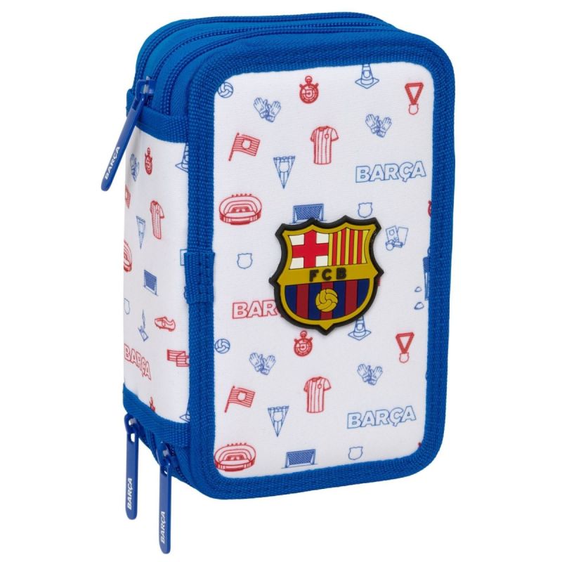 FC Barcelona pencil case with equipment triple filled pencil case 37 pcs wielokolorowy ceruzatartó 412648857