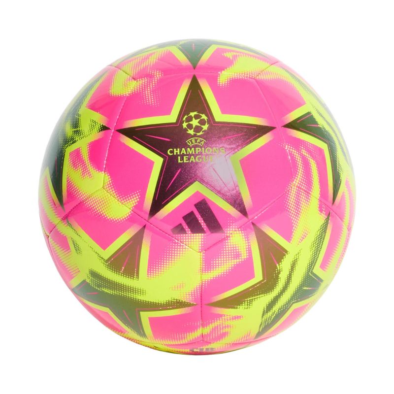 Adidas UCL Club 26/27 League Stage Pink and Yellow sárga futball labda KE9760