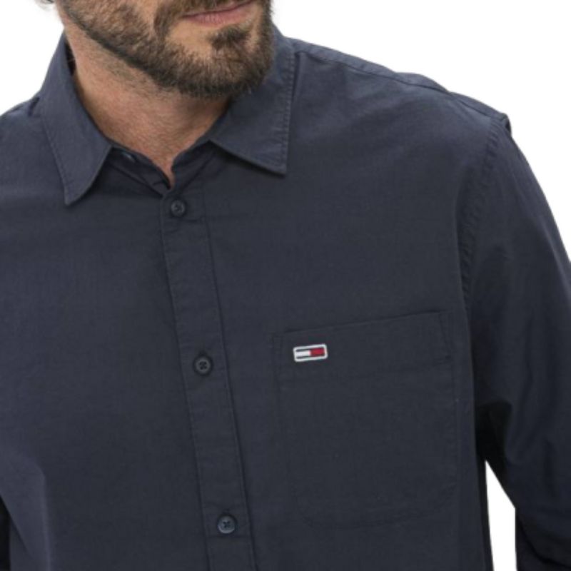 Tommy Hilfiger Tommy Jeans Tjm Essential Poplin Shirt M DM0DM11870 Póló