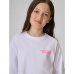4F Girls' loose T-shirt with print 158/164 ruházat 4FJRSS26TTSHF3910-10S