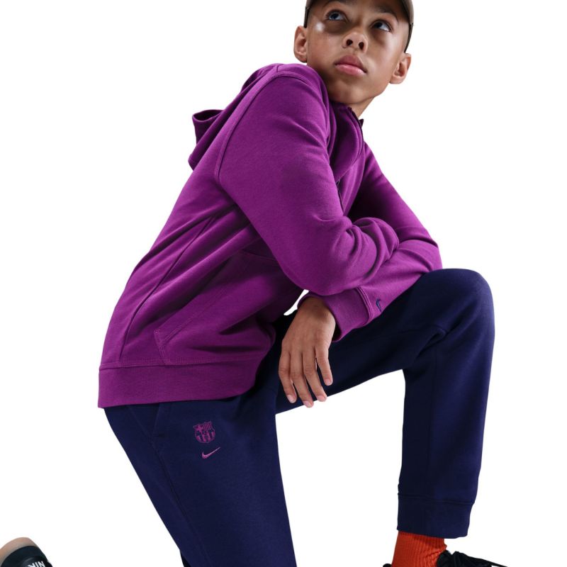 Nike FC Barcelona 25/26 Tech Fleece Kids' Navy Blue sötétkék nadrág HM4108594