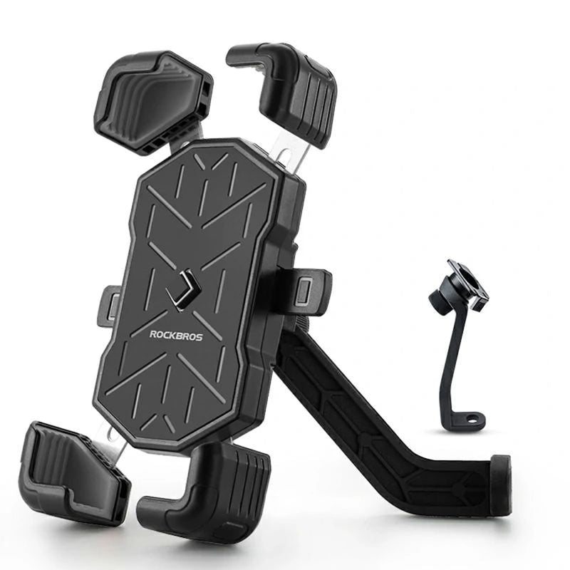 Rockbros HW-117 Handlebar Clamp Phone Holder - Black and Gray czarny || szary phones and accessories