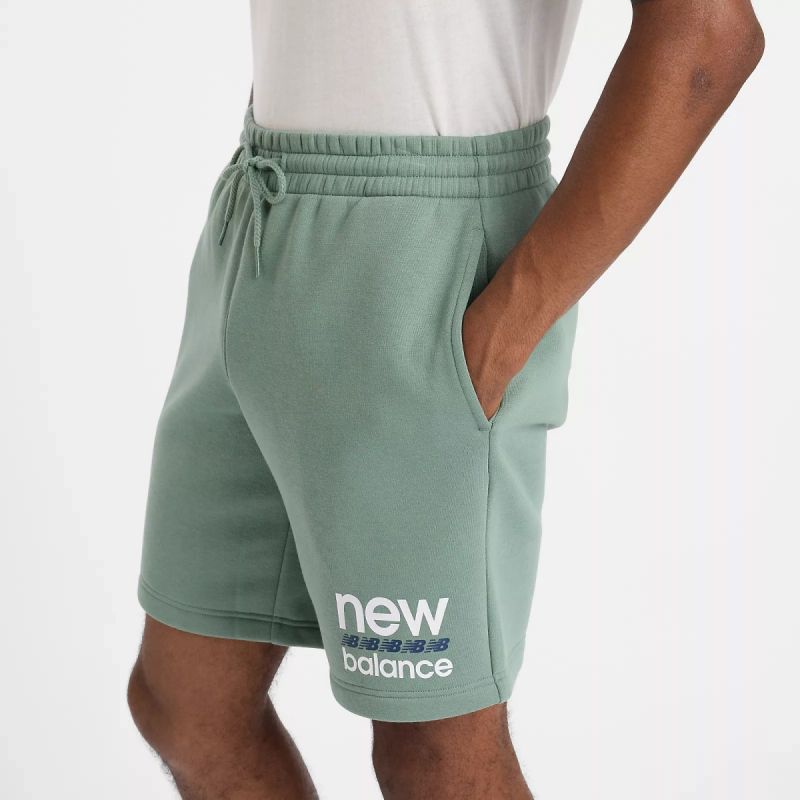 New Balance Sport Graphic Fleece Short M MS51940DKJ nadrág