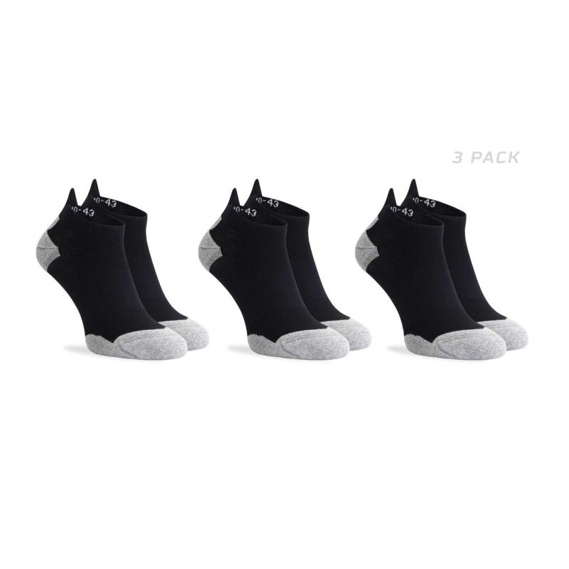 Rogelli CORE 3pack running socks black fekete zokni
