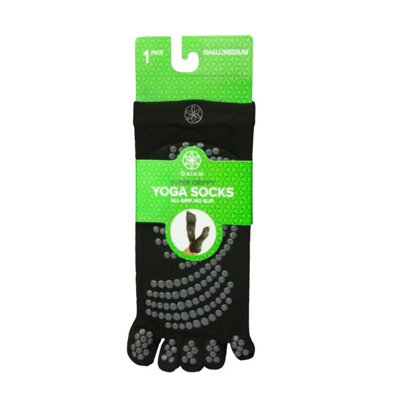 Gaiam black anti-slip socks S / M 52223