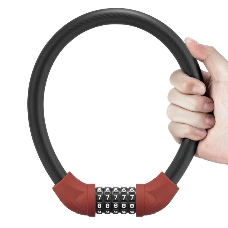 Rockbros bike lock – steel cable, code kerékpár 5907769384219-211813