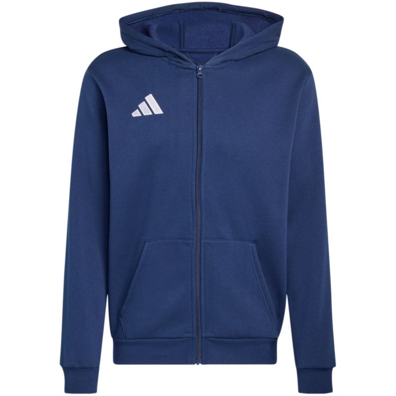 adidas Entrada 26 Full Zip Hoody for Kids Navy Blue KH1784 104cm kapucnis pulóver