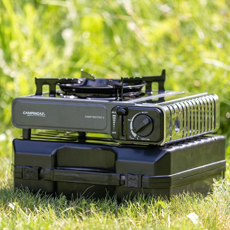 Campingaz Camp Bistro 3 2200 W Gas Stove fekete kabát