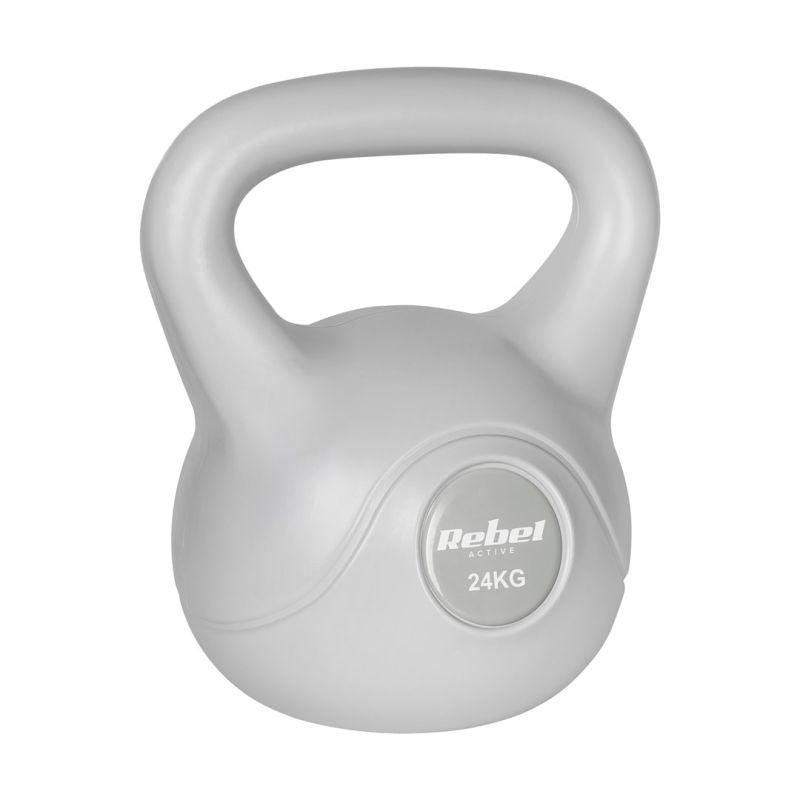Rebel ACTIVE Bitumen Kettlebell 24 kg Grey szürke súlyzó RBA-2322G-24