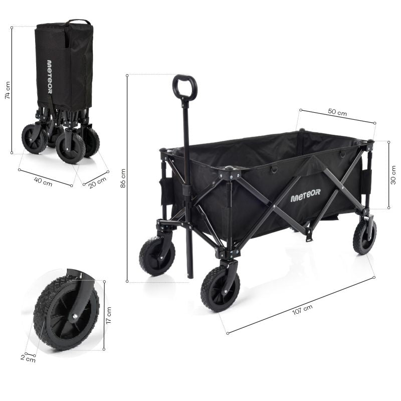 Meteor foldable transport trolley uniw carts