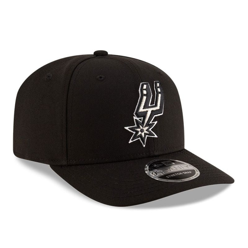 New Era 9SEVENTY San Antonio Spurs NBA Team Black Stretch Snapback Cap - uniwersalny baseball sapka