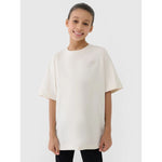 4F Girls' oversize plain T-shirt póló 4FJWSS25TTSHF1851-12S