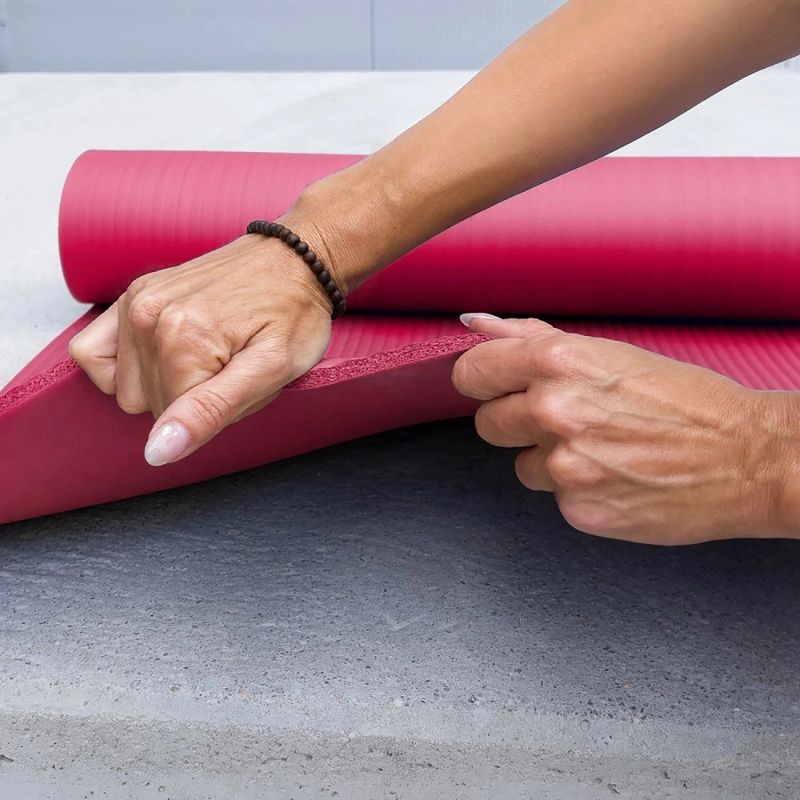 Wozinsky WNSP-15R Exercise Mat 183 x 61 x 1.5 cm Thick Gymnastic Mat for Yoga and Fitness - Pink rózsaszín jóga matrac 304004-208172