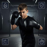 Meteor 4 oz Training Boxing Gloves, Velcro, PU uniw kesztyű
