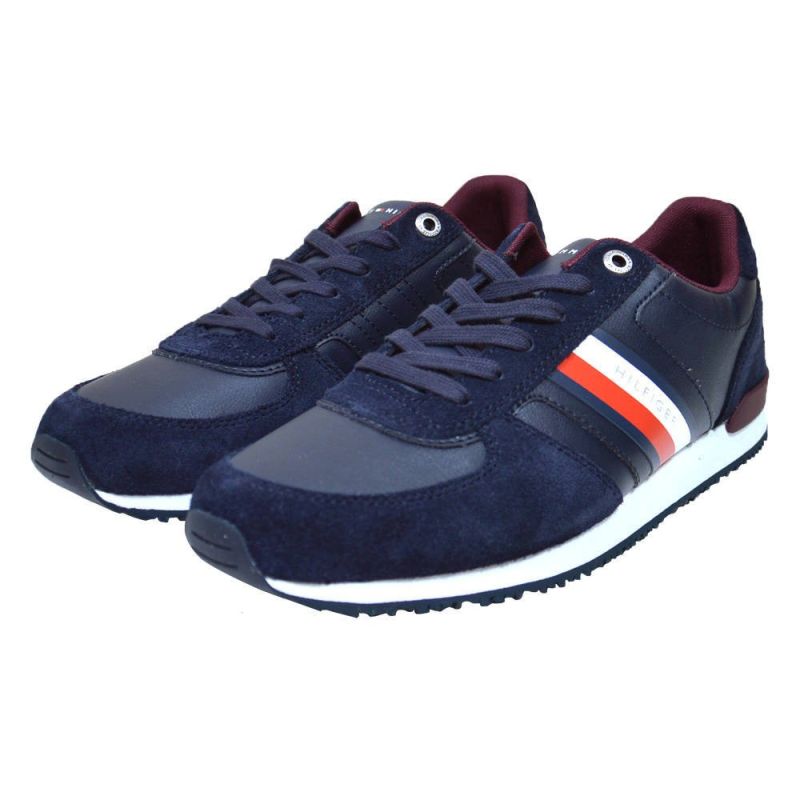 Tommy Hilfiger Iconic Runner Men's Navy - FM0FM03000 DW5 kék utcai cipő