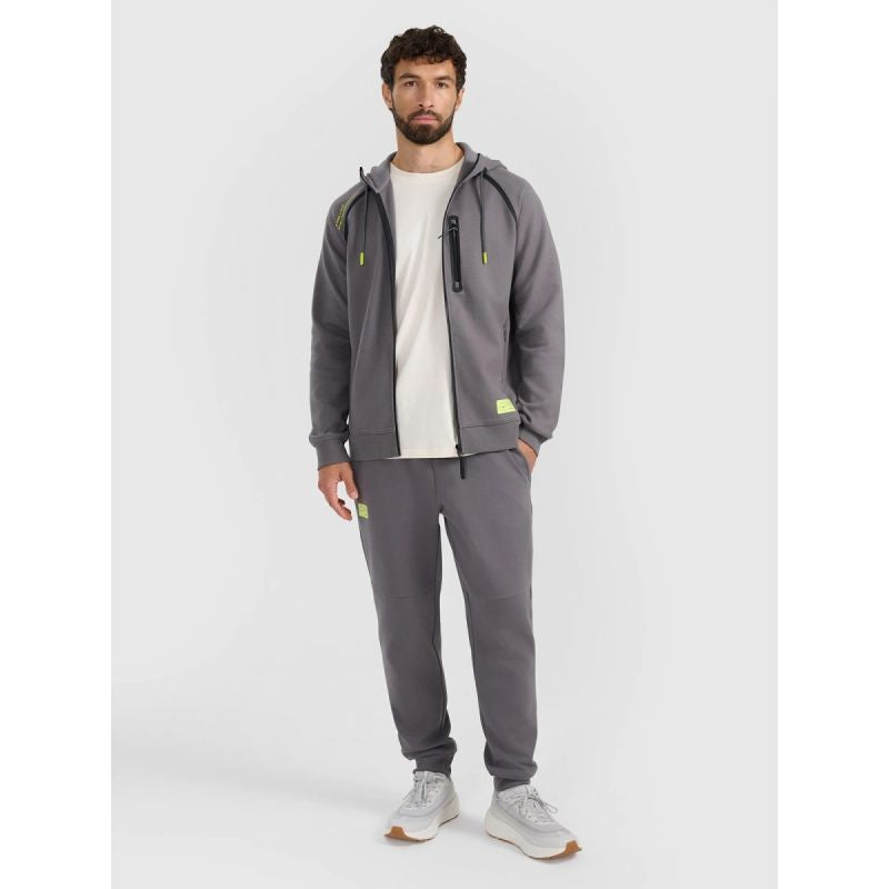 Men's zip-up hooded sweatshirt 4F 4FRAW25TSWSM2456-23S kapucnis pulóver