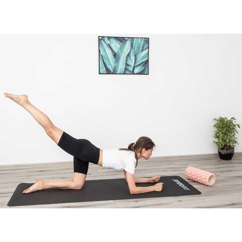 Enero Yoga And Fitness Mat Tpe Anti-Slip Black And Grey Fit szürke mats, training equipment