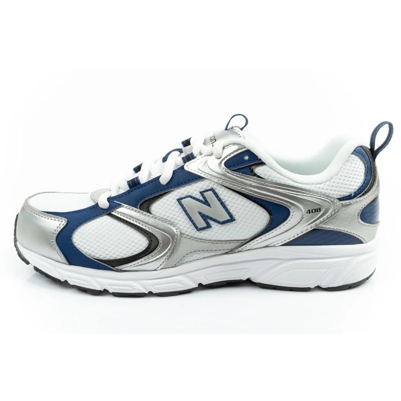 New Balance 408 men's sports sneakers fashionable comfortable white ezüst cipő