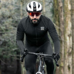 Rockbros ROAD TO SKY windproof insulated cycling jersey M - black m \ czarny pulóver