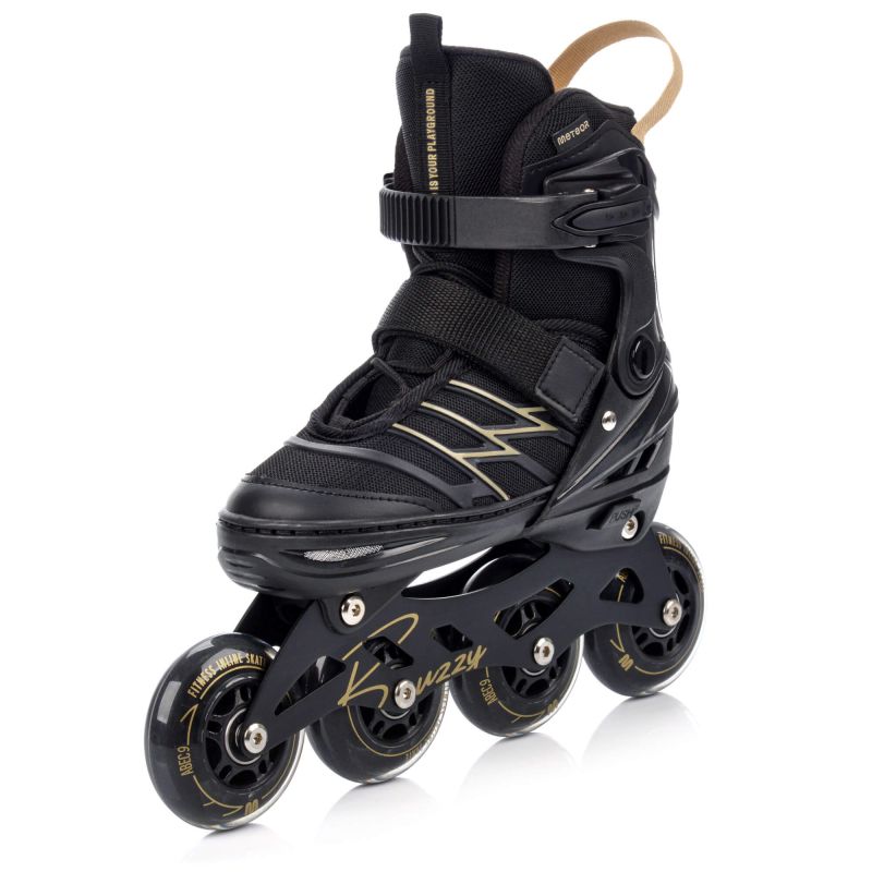 Meteor L 38-43 Buzzy Roller Skates Black/Gold