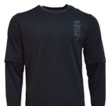 AIR Jordan Zion Longsleeve Shooting Shirt Black/Dk Smoke Grey/Dk Smoke Gray - fekete sweatshirts, shirts