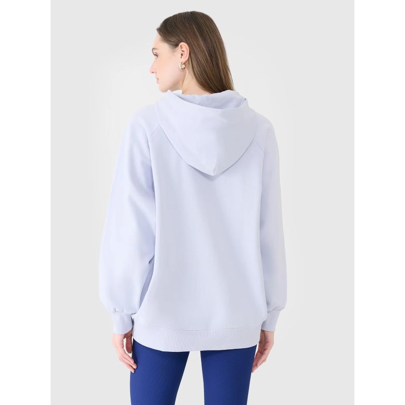 Women's oversize sweatshirt with hood, unzipped, 4F 4FWSS25TSWSF1578-34S xs/s kapucnis pulóver