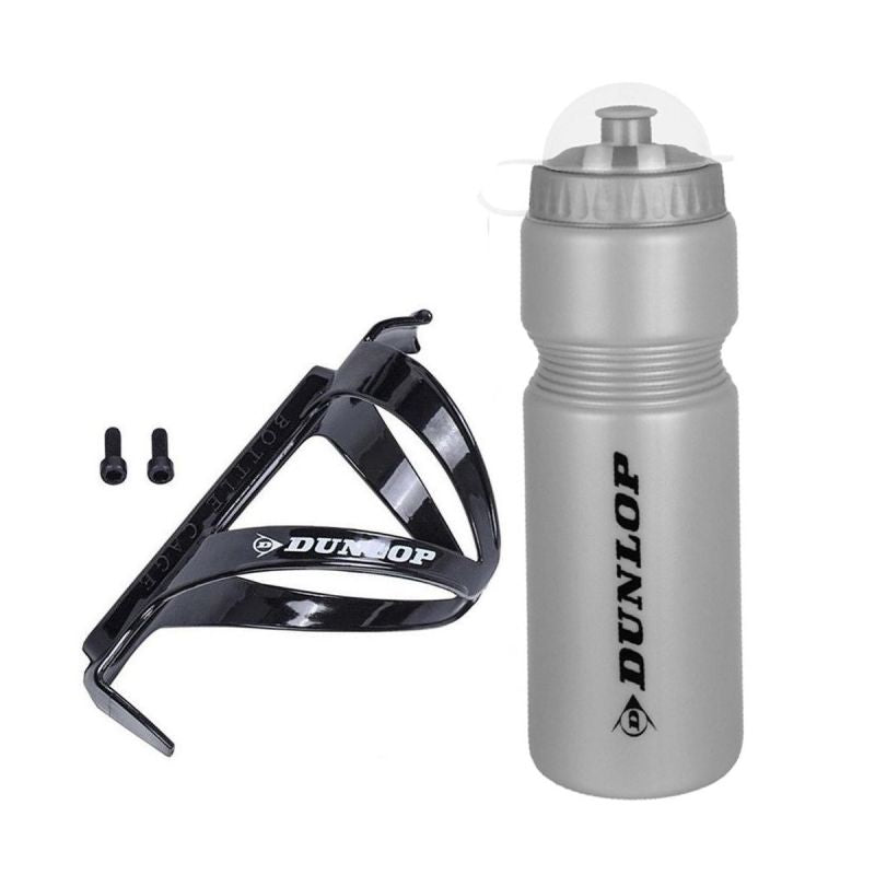 Dunlop 750ml Bike Bottle With Cage Silver szürke kulacs GSP-275092