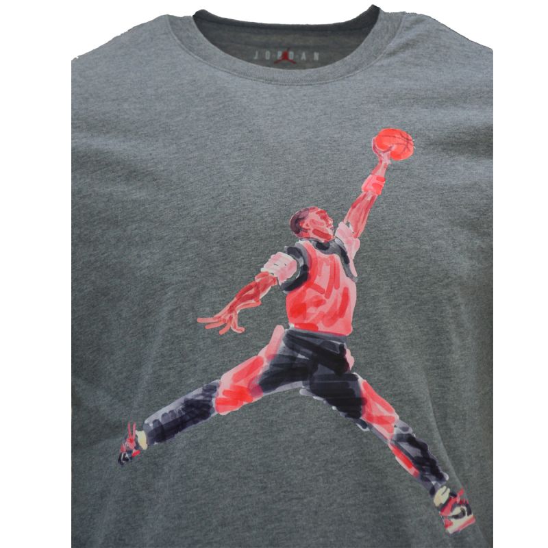 AIR Jordan Brand Graphic T-shirt Men's Gray - szürke póló