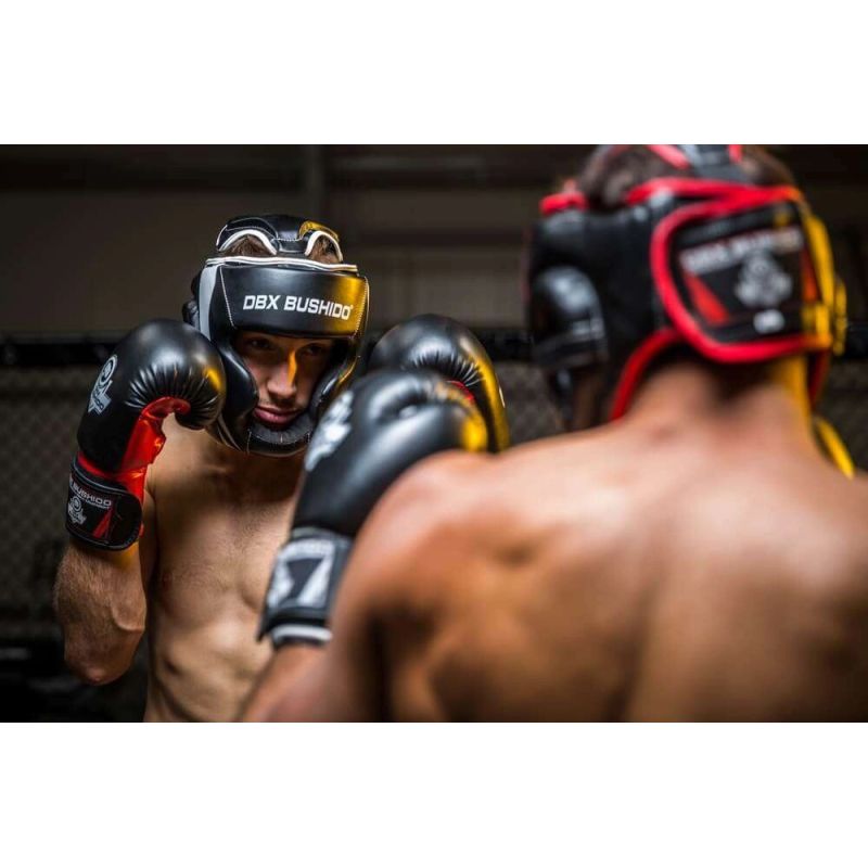 DBX Bushido Boxing Helmet - Phantom White fehér helmets, martial arts equipment