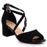 Inny Sergio Leone W SK367A black block heel sandals Túracipő